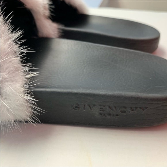 Givenchy Paris genuine fur slipper slides - Picture 4 of 5